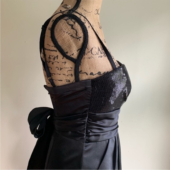 Roulette black sequin belted dress size S - Picture 6 of 9